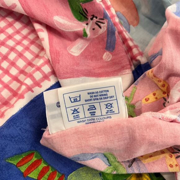 Designers Guild Duvet Cover Pillow Case Twin Cotton Whimsical Animal Sketch - Picture 10 of 10